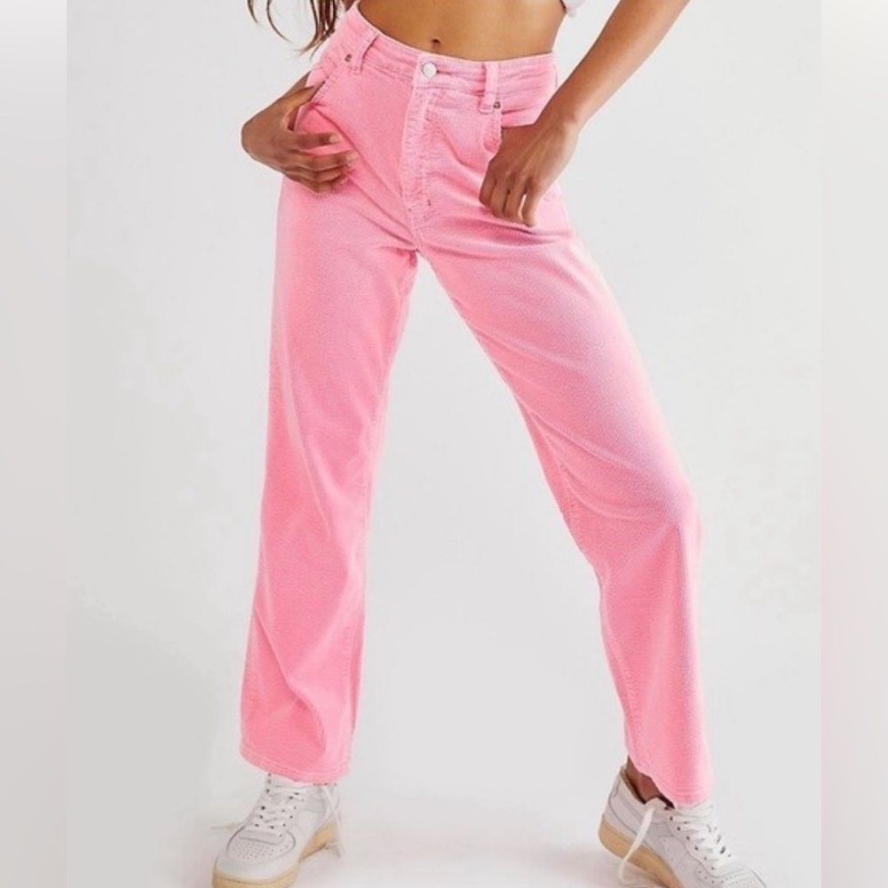 Rolla's Women’s Size 25 Bright Pink Corduroy Pants